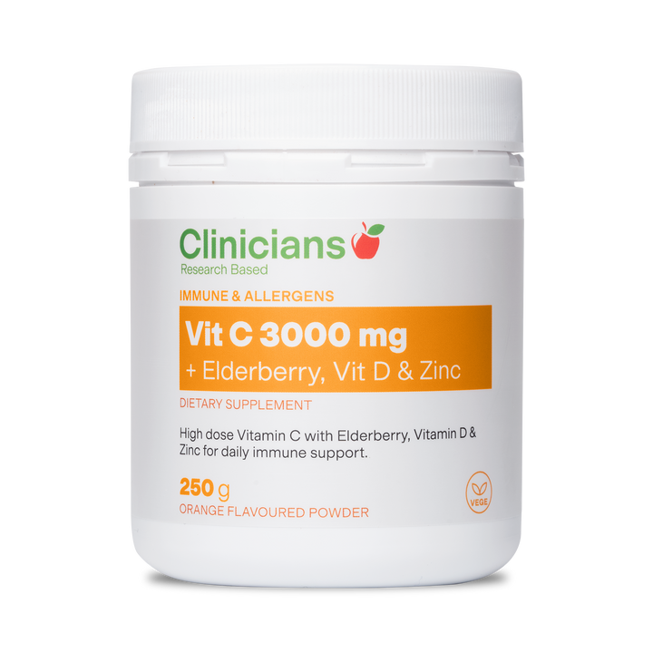 Vit C 3000mg + Elderberry, Vit D & Zinc