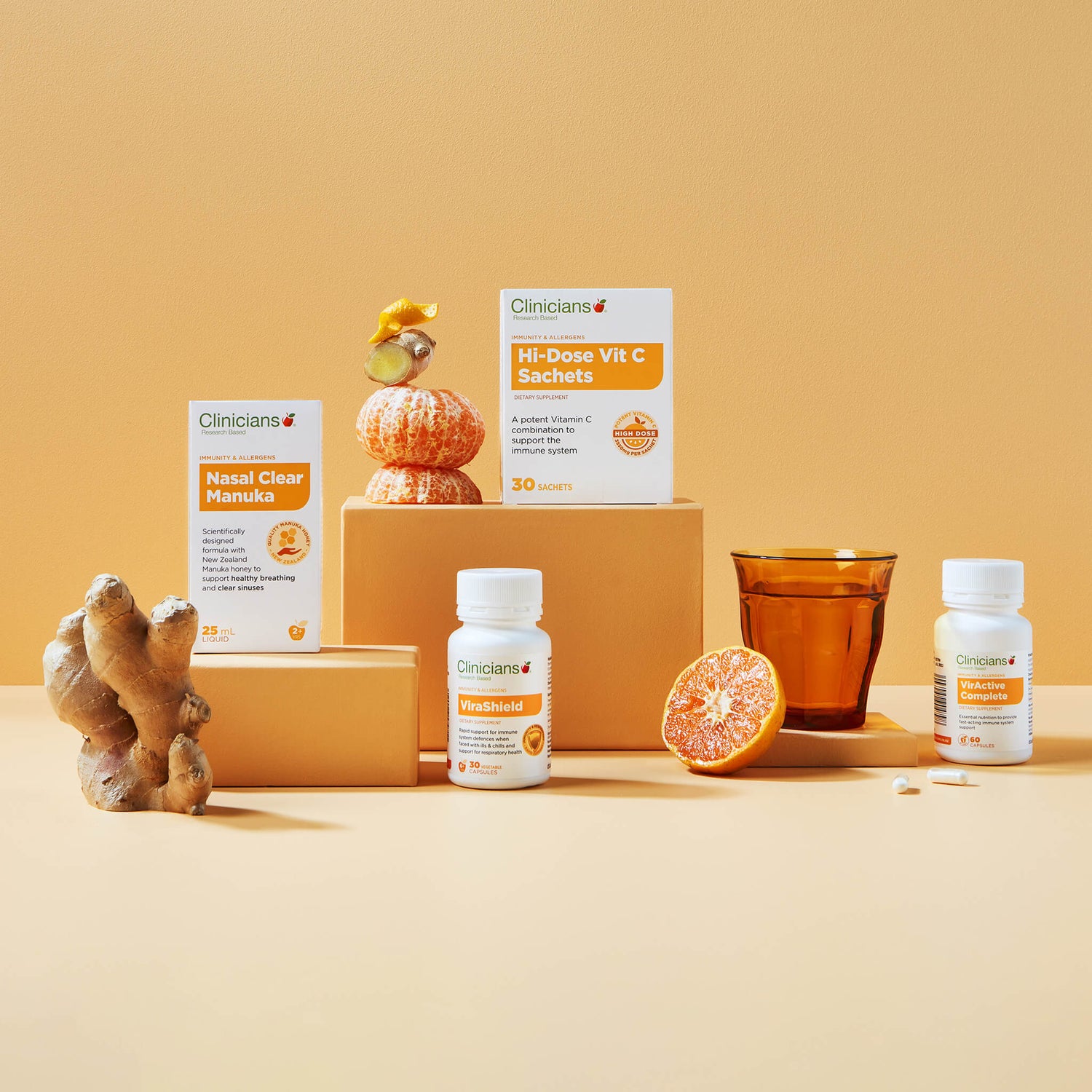 Product packaging in bottle and box form