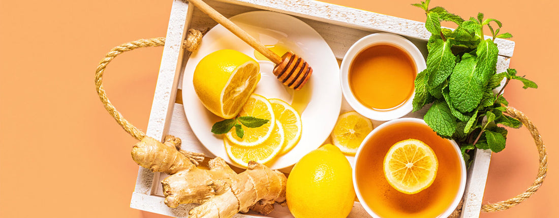Lemon, ginger and honey soother
